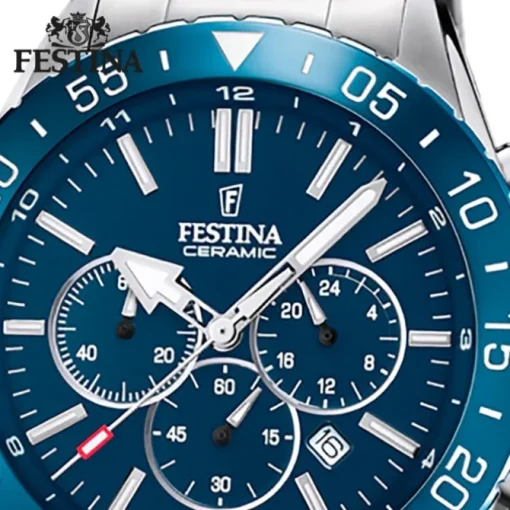 Festina Herrenuhr Keramik F20575/2 Armbanduhr Edelstahl silber UF20575/2