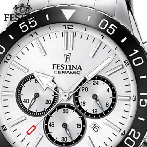 Festina Herrenuhr Keramik F20575/1 Armbanduhr Edelstahl silber UF20575/1