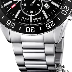 Festina Herrenuhr Keramik F20575/3 Armbanduhr Edelstahl silber UF20575/3