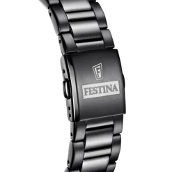 Festina Herrenuhr Keramik F20577/1 Armbanduhr Edelstahl blau UF20577/1