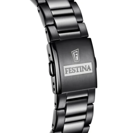 Festina Herrenuhr Keramik F20577/1 Armbanduhr Edelstahl blau UF20577/1