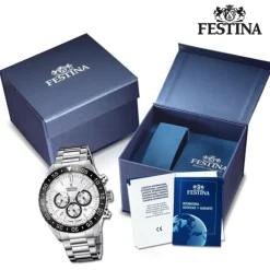 Festina Herrenuhr Keramik F20575/1 Armbanduhr Edelstahl silber UF20575/1