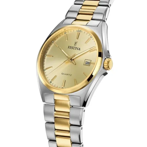 Festina Herrenuhr Klassik F20554/3 Armbanduhr Edelstahl silber gold UF20554/3