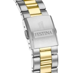 Festina Herrenuhr Klassik F20554/4 Armbanduhr Edelstahl silber gold UF20554/4