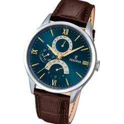 Festina Herrenuhr Leder braun Festina Klassik Armbanduhr UF16823/A