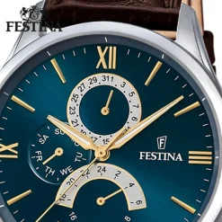 Festina Herrenuhr Leder braun Festina Klassik Armbanduhr UF16823/A