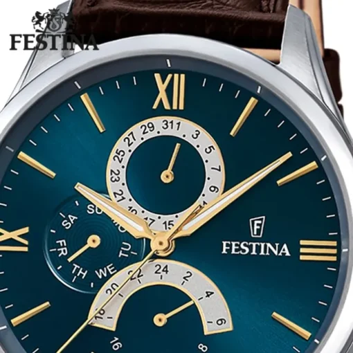 Festina Herrenuhr Leder braun Festina Klassik Armbanduhr UF16823/A