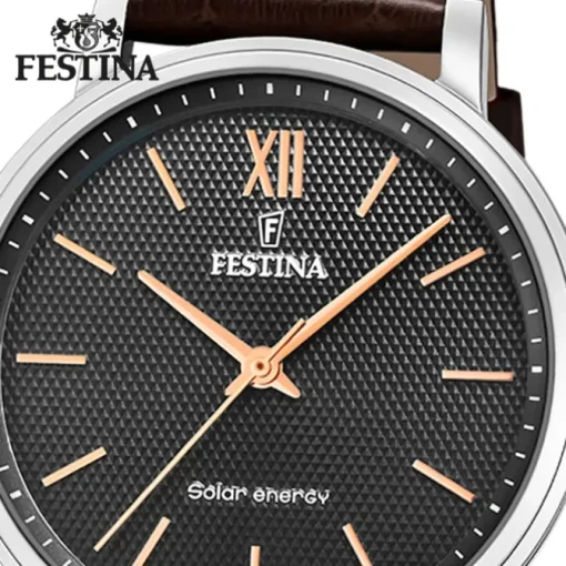 Festina Herrenuhr Leder braun Festina Solar Energy Solaruhr UF20660/6
