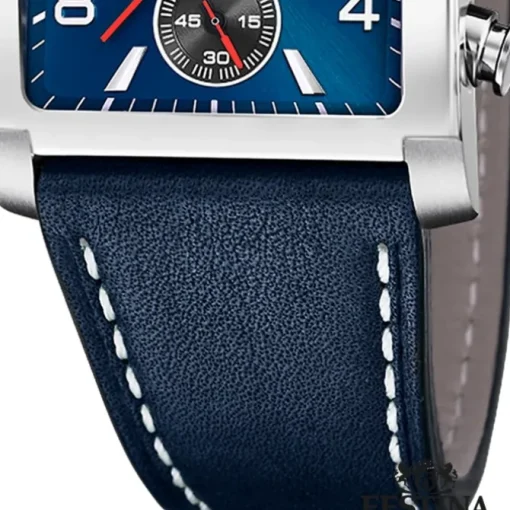 Festina Herrenuhr Leder blau Festina Timeless Chronograph Armbanduhr UF20653/1