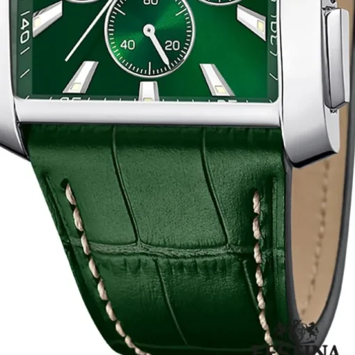 Festina Herrenuhr Leder grün Festina Timeless Chronograph Armbanduhr UF20636/3