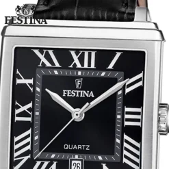 Festina Herrenuhr Leder schwarz Festina Trend Armbanduhr UF20681/3