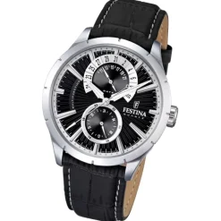 FESTINA Herrenuhr Multifunktionsuhr Quarz Klassik schwarz Klassik Uhr UF16573/3