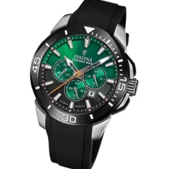 Festina Herrenuhr Silikon schwarz Festina Chrono bike Armbanduhr UF20642/C
