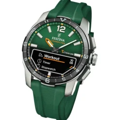 Festina Herrenuhr Silikon grün Festina Connected Armbanduhr UF23000/2