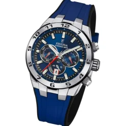 Festina Herrenuhr Silikon blau Festina Chrono Bike Armbanduhr UF20671/1