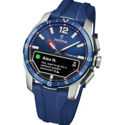 Festina Herrenuhr Silikon blau Festina Connected Armbanduhr UF23000/1