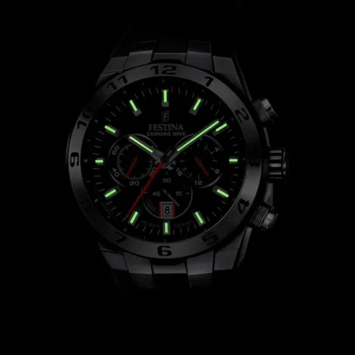 Festina Herrenuhr Silikon schwarz Festina Chrono Bike Armbanduhr UF20671/6