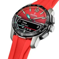 Festina Herrenuhr Silikon rot Festina Connected Armbanduhr UF23000/6