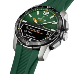 Festina Herrenuhr Silikon grün Festina Connected Armbanduhr UF23000/2