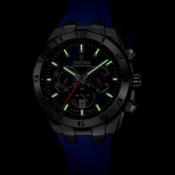 Festina Herrenuhr Silikon blau Festina Chrono Bike Armbanduhr UF20671/1