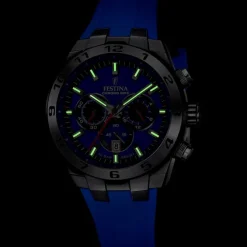 Festina Herrenuhr Silikon blau Festina Chrono Bike Armbanduhr UF20671/3