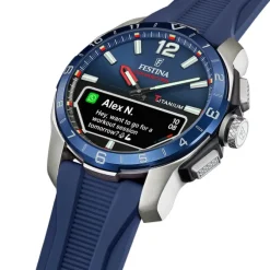Festina Herrenuhr Silikon blau Festina Connected Armbanduhr UF23000/1