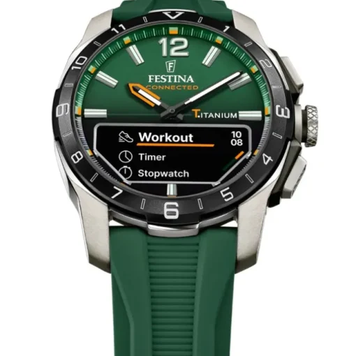 Festina Herrenuhr Silikon grün Festina Connected Armbanduhr UF23000/2