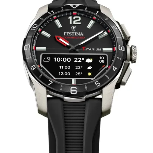 Festina Herrenuhr Silikon schwarz Festina Connected Armbanduhr UF23000/4