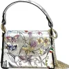 Florence Biene Damen Echtledertasche farbig silber metallic OTF832JF