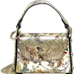 Florence Biene Damen Echtledertasche farbig gold metallic OTF832ZF