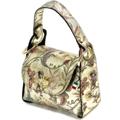 Florence Biene Damen Echtledertasche farbig gold metallic OTF832ZF