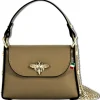 Florence Biene Damen Handtasche Echtleder taupe OTF831N2