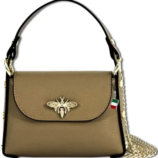 Florence Biene Damen Handtasche Echtleder taupe OTF831N2