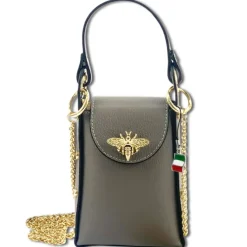 Florence Biene Damen Handtasche Echtleder grau OTF813K