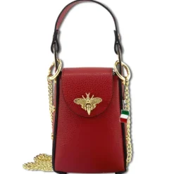 Florence Biene Damen Handtasche Echtleder rot OTF813R