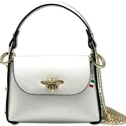 Florence Biene Damen Handtasche Echtleder weiß OTF817W