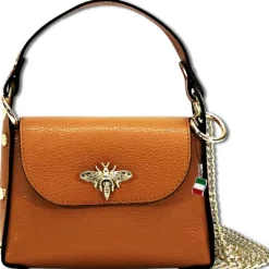 Florence Biene Damen Handtasche Echtleder tan hellbraun OTF831C5
