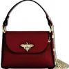 Florence Biene Damen Handtasche Echtleder dunkelrot OTF817D