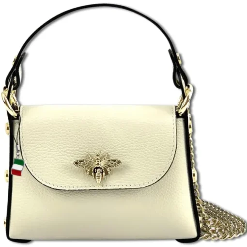 Florence Biene Damen Handtasche Echtleder beige OTF817I
