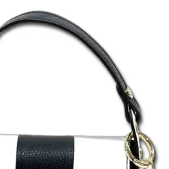 Florence Biene Damen Handtasche Echtleder schwarz/weiß OTF833SW