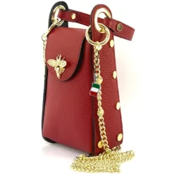 Florence Biene Damen Handtasche Echtleder rot OTF813R