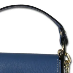 Florence Biene Damen Handtasche Echtleder jeansblau OTF817F