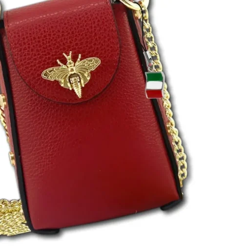 Florence Biene Damen Handtasche Echtleder rot OTF813R