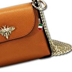 Florence Biene Damen Handtasche Echtleder tan hellbraun OTF831C5