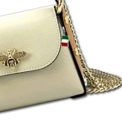 Florence Biene Damen Handtasche Echtleder beige/tan OTF831IC