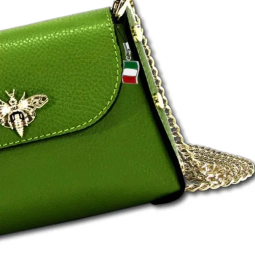 Florence Biene Damen Handtasche Echtleder grün OTF817L