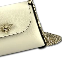 Florence Biene Damen Handtasche Echtleder beige OTF817I