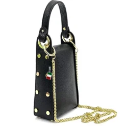 Florence Biene Damen Handtasche Echtleder schwarz OTF813S