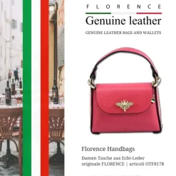 Florence Biene Damen Handtasche Echtleder rot OTF817R