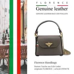 Florence Biene Damen Handtasche Echtleder grau OTF817K